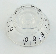 Top hat knob, transparent