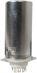9-pin tube socket solder lugs, with skirt + shield