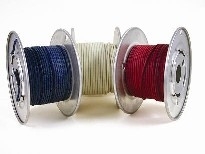 cloth covered wire, awg 20, solid black
