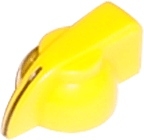 pointer knob yellow, chicken head style